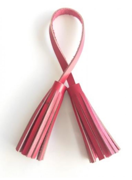 Çanta Aksesuar Gerçek Deri İkili Düz Püskül Kırmızı Renk