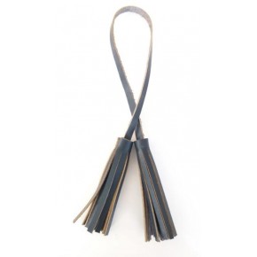 Çanta Aksesuar Gerçek Deri İkili Düz Püskül Lacivert