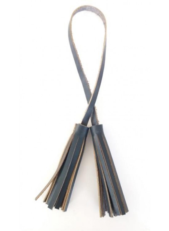 Çanta Aksesuar Gerçek Deri İkili Düz Püskül Lacivert