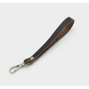 Çanta Aksesuar Gerçek Deri Kahverengi Elcik Gümüş Metalli