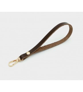 Çanta Aksesuar Gerçek Deri Kahverengi Elcik Light Gold Metalli