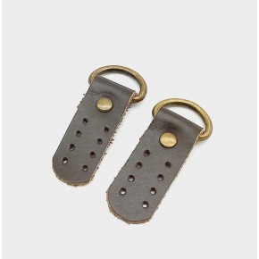 Çanta Aksesuar Gerçek Deri Kahverengi Sapucu (Böce) Antik Metalli