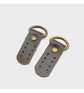 Çanta Aksesuar Gerçek Deri Kahverengi Sapucu (Böce) Antik Metalli