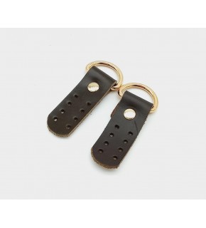 Çanta Aksesuar Gerçek Deri Kahverengi Sapucu (Böce) Light Gold Metalli