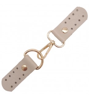 Çanta Aksesuar Gerçek Deri Kancalı Böce (Kilit) Bej Renk Light Gold Metalli