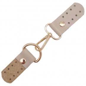 Çanta Aksesuar Gerçek Deri Kancalı Böce (Kilit) Bej Renk Light Gold Metalli