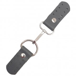 Çanta Aksesuar Gerçek Deri Kancalı Böce (Kilit) Gri Renk Gümüş Metalli