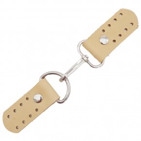 Çanta Aksesuar Gerçek Deri Kancalı Böce (Kilit) Ham Doğal Renk Gümüş Metalli