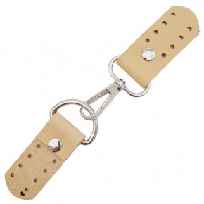 Çanta Aksesuar Gerçek Deri Kancalı Böce (Kilit) Ham Doğal Renk Gümüş Metalli