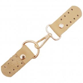 Çanta Aksesuar Gerçek Deri Kancalı Böce (Kilit) Ham Doğal Renk Light Gold Metalli