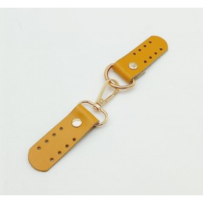 Çanta Aksesuar Gerçek Deri Kancalı Böce (Kilit) Hardal Light Gold Metalli