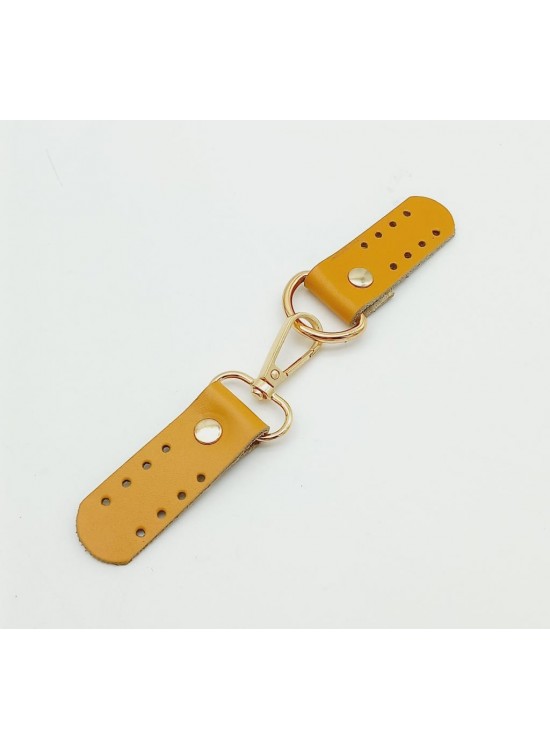 Çanta Aksesuar Gerçek Deri Kancalı Böce (Kilit) Hardal Light Gold Metalli Çanta Aksesuar Gerçek Deri Kancalı Böce (Kilit) Hardal Light Gold Metalli