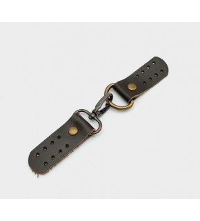 Çanta Aksesuar Gerçek Deri Kancalı Böce (Kilit) Kahverengi Antik Metalli