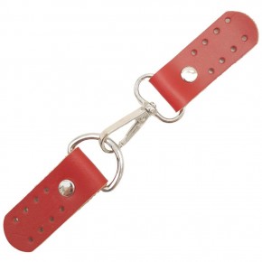 Çanta Aksesuar Gerçek Deri Kancalı Böce (Kilit) Kırmızı Renk Gümüş Metalli