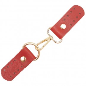 Çanta Aksesuar Gerçek Deri Kancalı Böce (Kilit) Kırmızı Renk Light Gold Metalli