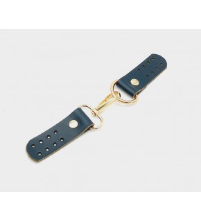 Çanta Aksesuar Gerçek Deri Kancalı Böce (Kilit) Lacivert Light Gold Metalli