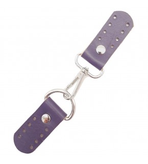 Çanta Aksesuar Gerçek Deri Kancalı Böce (Kilit) Mor Renk Gümüş Metalli