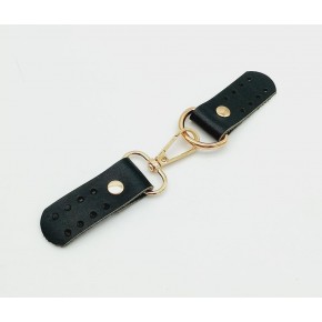 Çanta Aksesuar Gerçek Deri Kancalı Böce (Kilit) Siyah Light Gold Metalli