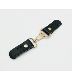 Çanta Aksesuar Gerçek Deri Kancalı Böce (Kilit) Siyah Light Gold Metalli