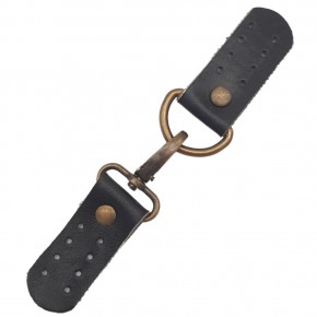 Çanta Aksesuar Gerçek Deri Kancalı Böce (Kilit) Siyah Renk Antik Metalli