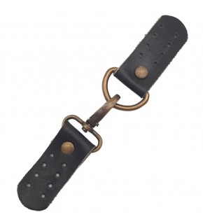 Çanta Aksesuar Gerçek Deri Kancalı Böce (Kilit) Siyah Renk Antik Metalli