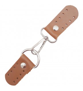 Çanta Aksesuar Gerçek Deri Kancalı Böce (Kilit) Sütlü Kahve Renk Gümüş Metalli