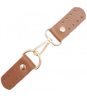 Çanta Aksesuar Gerçek Deri Kancalı Böce (Kilit) Sütlü Kahve Renk Light Gold Metalli