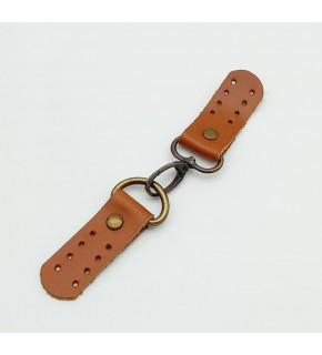 Çanta Aksesuar Gerçek Deri Kancalı Böce (Kilit) Taba Antik Metalli