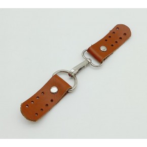 Çanta Aksesuar Gerçek Deri Kancalı Böce (Kilit) Taba Gümüş Metalli