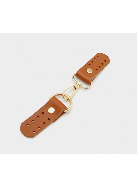 Çanta Aksesuar Gerçek Deri Kancalı Böce (Kilit) Taba Light Gold Metalli