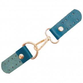 Çanta Aksesuar Gerçek Deri Kancalı Böce (Kilit) Turkuaz Renk Light Gold Metalli