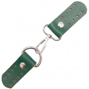 Çanta Aksesuar Gerçek Deri Kancalı Böce (Kilit) Yeşil Renk Gümüş Metalli