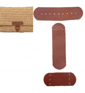 Çanta Aksesuar Gerçek Deri Kilit Set Kızıl Kahve Renk