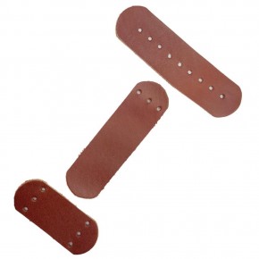 Çanta Aksesuar Gerçek Deri Kilit Set Kızıl Kahve Renk