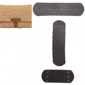 Çanta Aksesuar Gerçek Deri Kilit Set Koyu Kahverengi