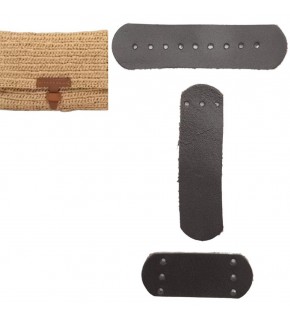 Çanta Aksesuar Gerçek Deri Kilit Set Koyu Kahverengi