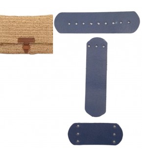 Çanta Aksesuar Gerçek Deri Kilit Set Lacivert Renk