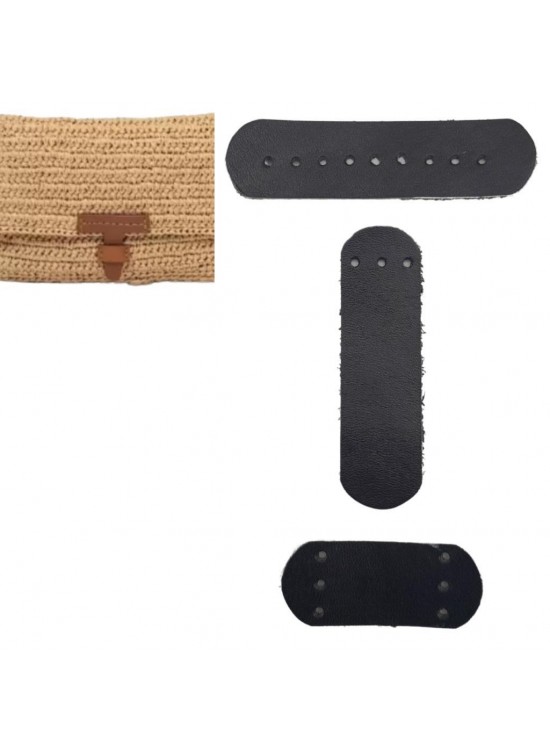 Çanta Aksesuar Gerçek Deri Kilit Set Siyah Renk Çanta Aksesuar Gerçek Deri Kilit Set Siyah Renk