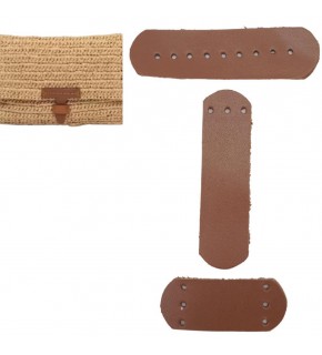 Çanta Aksesuar Gerçek Deri Kilit Set Sütlü Kahve Renk