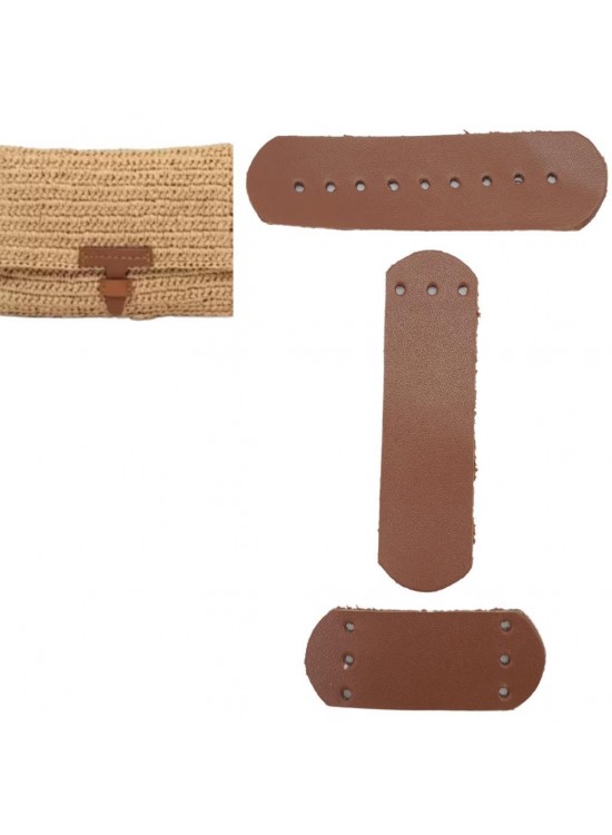 Çanta Aksesuar Gerçek Deri Kilit Set Sütlü Kahve Renk Çanta Aksesuar Gerçek Deri Kilit Set Sütlü Kahve Renk