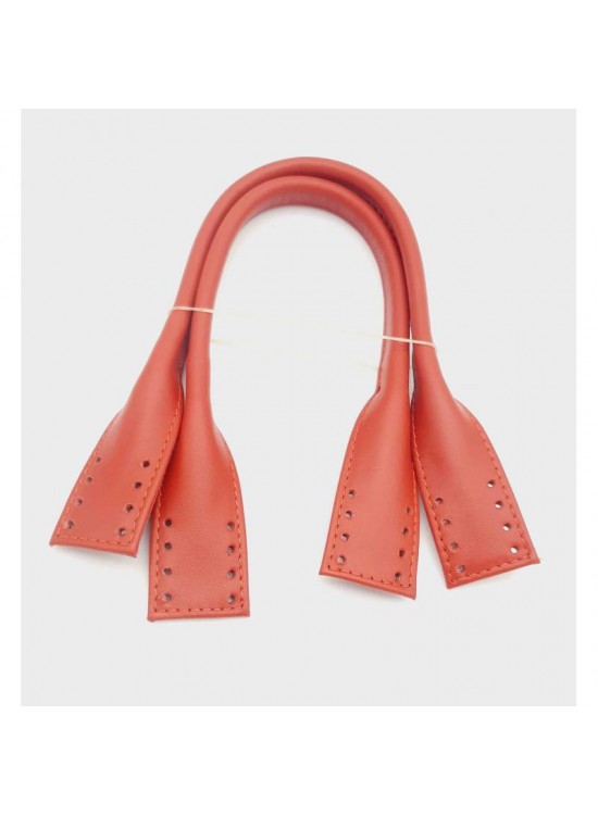 Çanta Aksesuar Gerçek Deri Kısa Pelikan Model Çanta Sap Kırmızı Renk