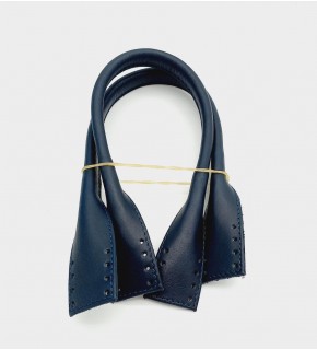 Çanta Aksesuar Gerçek Deri Kısa Pelikan Model Çanta Sapı Lacivert Renk