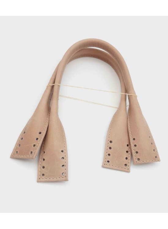 Çanta Aksesuar Gerçek Deri Kısa Pelikan Model Çanta Sapı Vizon Renk