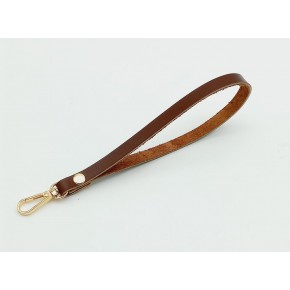 Çanta Aksesuar Gerçek Deri Kızıl Kahve Renk Elcik Light Gold Metalli