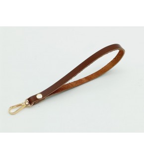 Çanta Aksesuar Gerçek Deri Kızıl Kahve Renk Elcik Light Gold Metalli