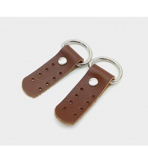 Çanta Aksesuar Gerçek Deri Kızıl Kahve Sapucu (Böce) Gümüş Metalli