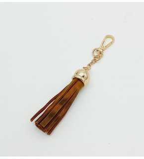 Çanta Aksesuar Gerçek Deri Kovanlı Püskül Crazy Oil Hardal Light Gold Metalli