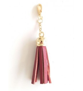 Çanta Aksesuar Gerçek Deri Kovanlı Püskül Kırmızı Renk