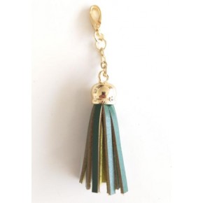 Çanta Aksesuar Gerçek Deri Kovanlı Püskül Yeşil Renk