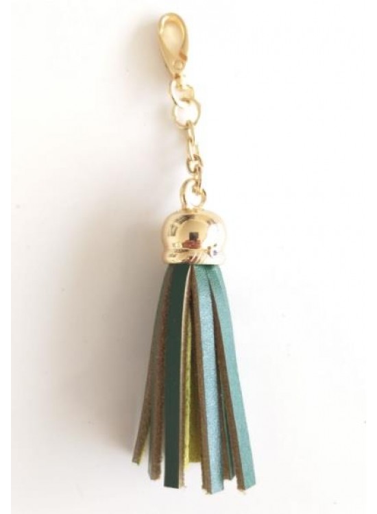 Çanta Aksesuar Gerçek Deri Kovanlı Püskül Yeşil Renk